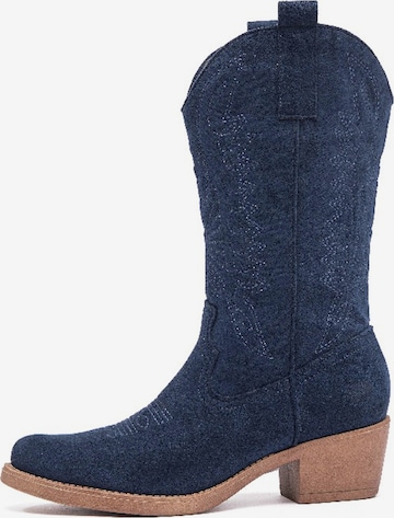 Bottes de cowboy Smile Favorites en bleu : devant