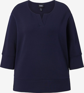 Ulla Popken Sweatshirt 'Punto' in Blue: front