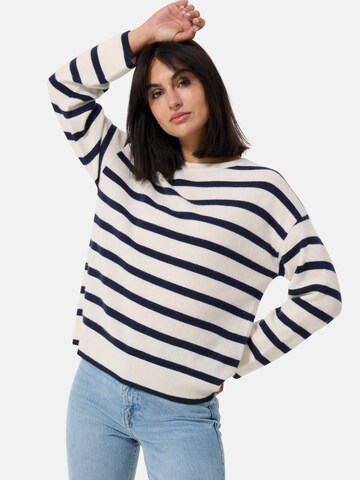 Pull-over CASH-MERE.CH en blanc : devant