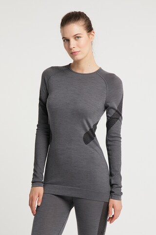 PYUA Performance Shirt 'SWEET' in Grey: front