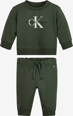 Calvin Klein Jeans Sweatsuit in Green: front