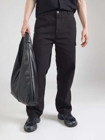 HUGO Baggy Pants 'Getro251D' in Black: front