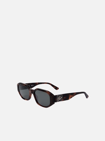 Karl Lagerfeld - Gafas de sol en marrón: frente