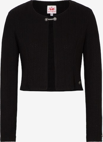 SPIETH & WENSKY Knit cardigan 'Emana' in Black: front