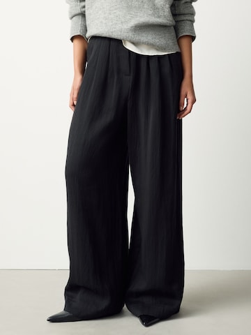 Next Широкий Штаны в Черный: спереди