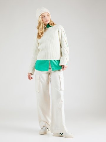 Pull-over Sisley en blanc