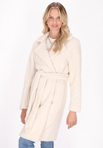 Cappotto di mezza stagione di IZIA in bianco: frontale
