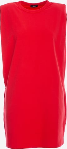 made of emotion - Vestido en rojo: frente