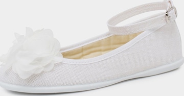Ballerines Pisamonas en blanc : devant
