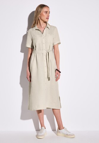 STREET ONE Shirt Dress in Beige