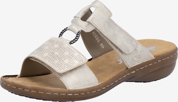 Rieker Mules in Beige: front