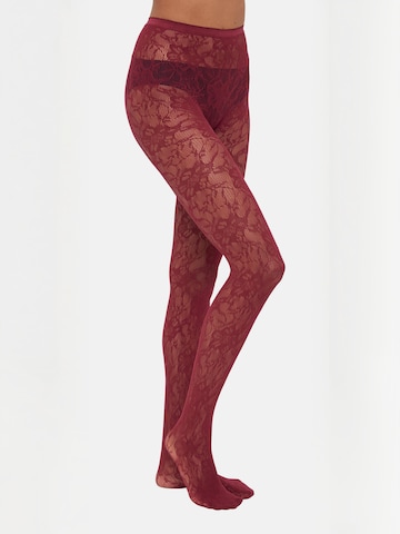 Crās - Collants ' Dacycras ' em vermelho
