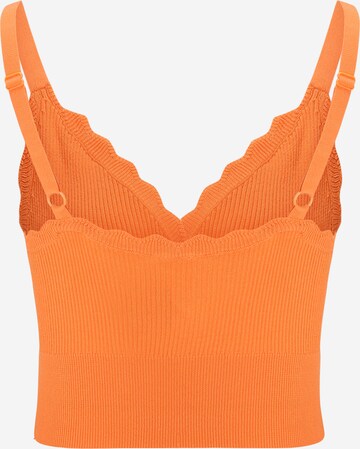 OBJECT Petite Knitted Top 'TRIA' in Orange