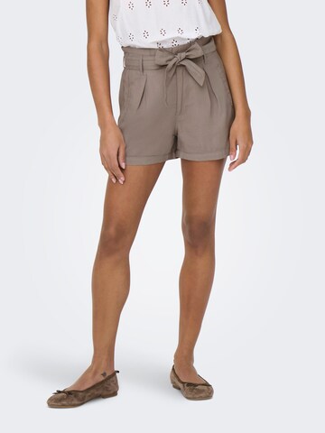 Loosefit Pantaloni con pieghe 'ONLARIS' di ONLY in grigio: frontale