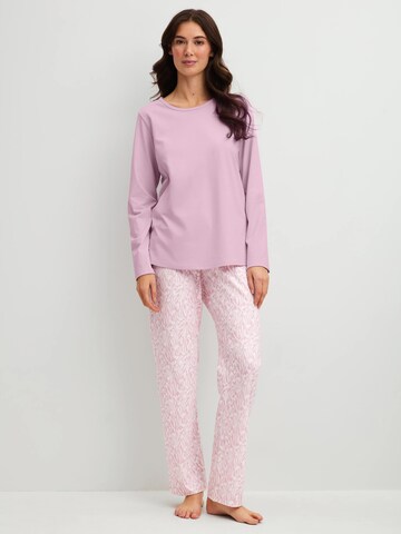 CALIDA Pyjama 'Blooming Nights'‌‌‌‌‌‌ in Lila: Vorderseite