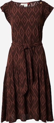 Robe 'IKKAT' Ragwear en marron : devant