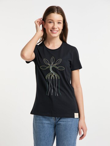 SOMWR Shirt 'VIBRANT ROOTS' in Zwart: voorkant
