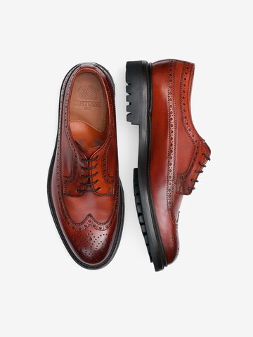 Chaussure à lacets ' Walton ' LOTTUSSE en marron