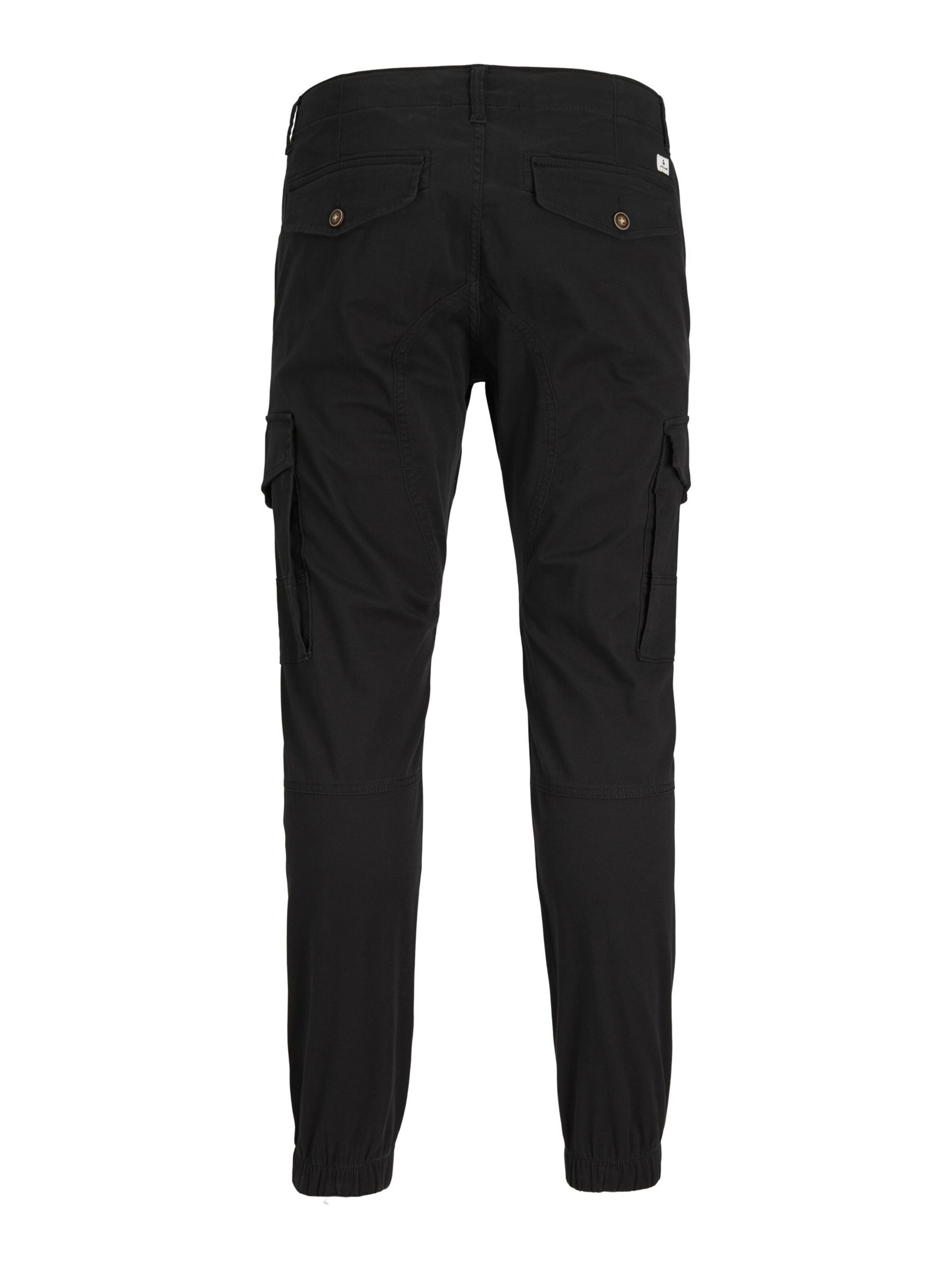JACK & JONES Tapered Cargo trousers in Black