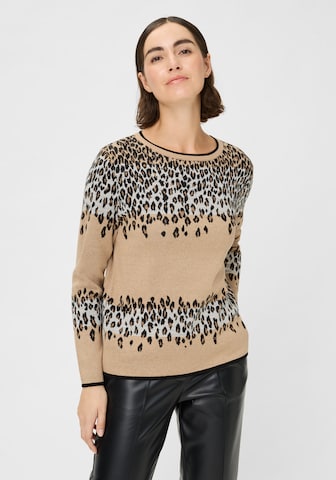 Olsen Sweater 'Urban Wild Henny' in Beige: front