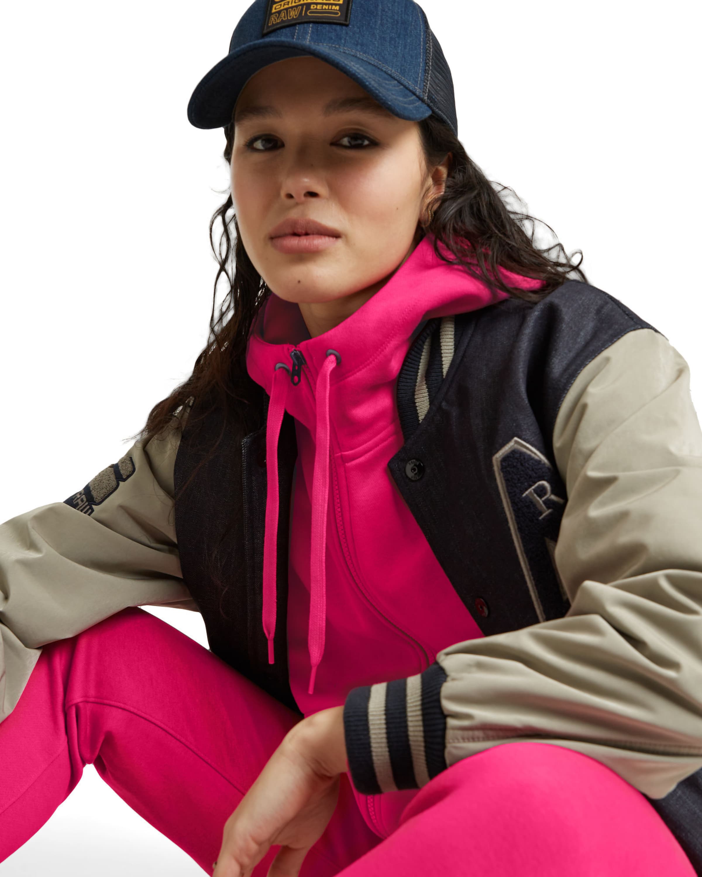 G-STAR Sweatjakke 'Premium Core 2.1' i pink