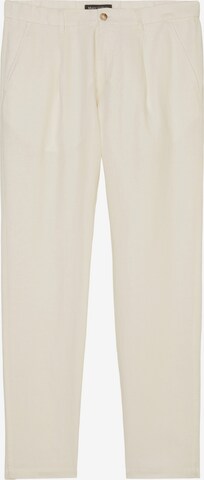 Marc O'Polo Pleat-Front Pants 'OSBY' in White: front