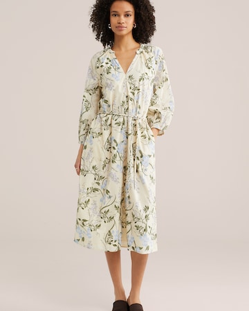 WE Fashion Платье в Бежевый: спереди