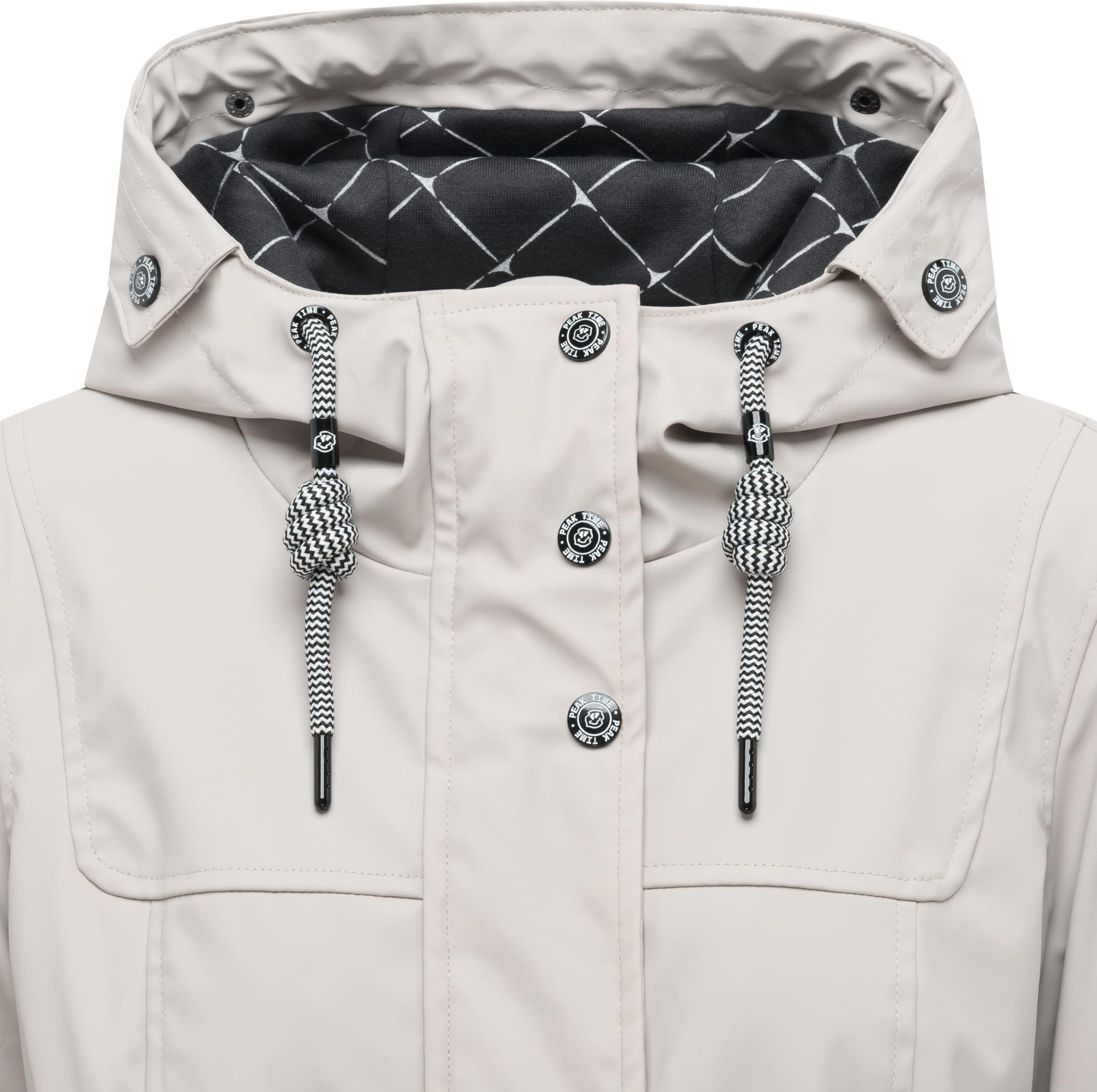 Peak Time Raincoat 'L60042' in Grey
