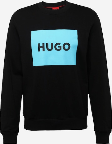 HUGO Red - Sweatshirt 'Duragol222' em preto: frente