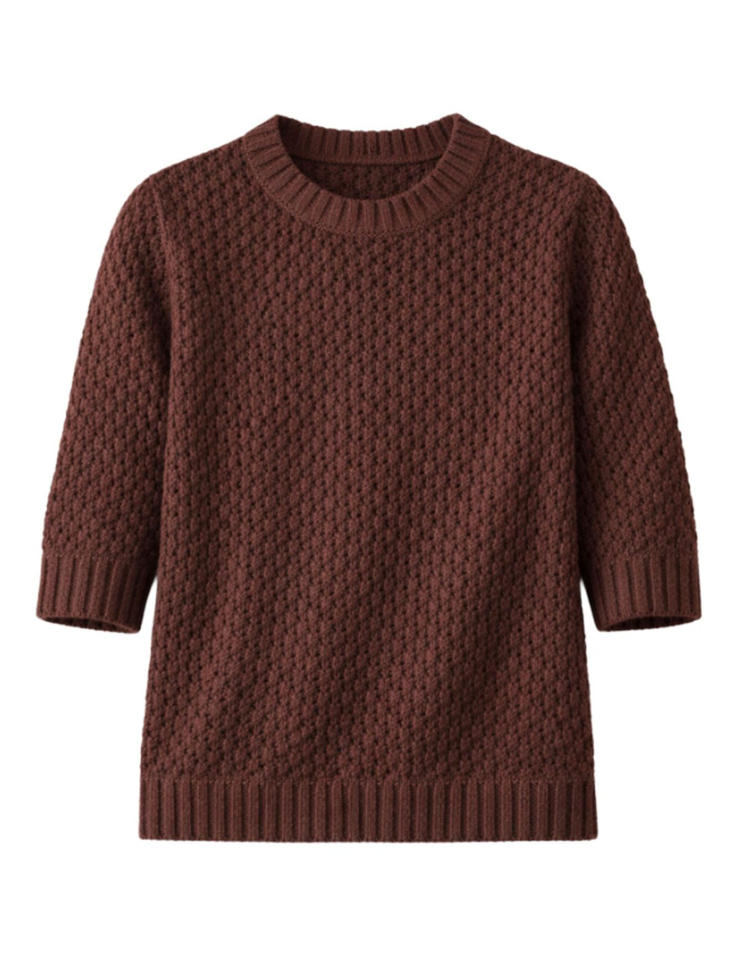 Il Lanificio Sweater in Brown: front