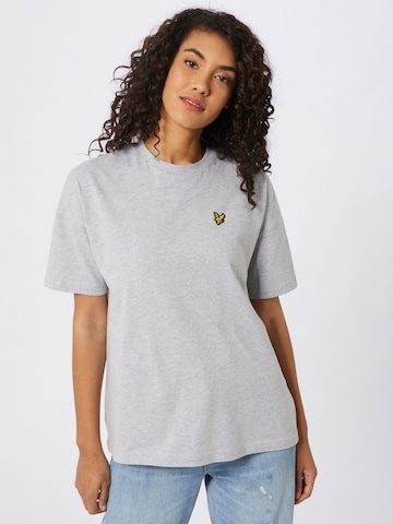 Tricou supradimensional de la Lyle & Scott pe gri: față