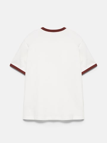 Pull&Bear Paita 'GRANDE SQUADRA' värissä valkoinen