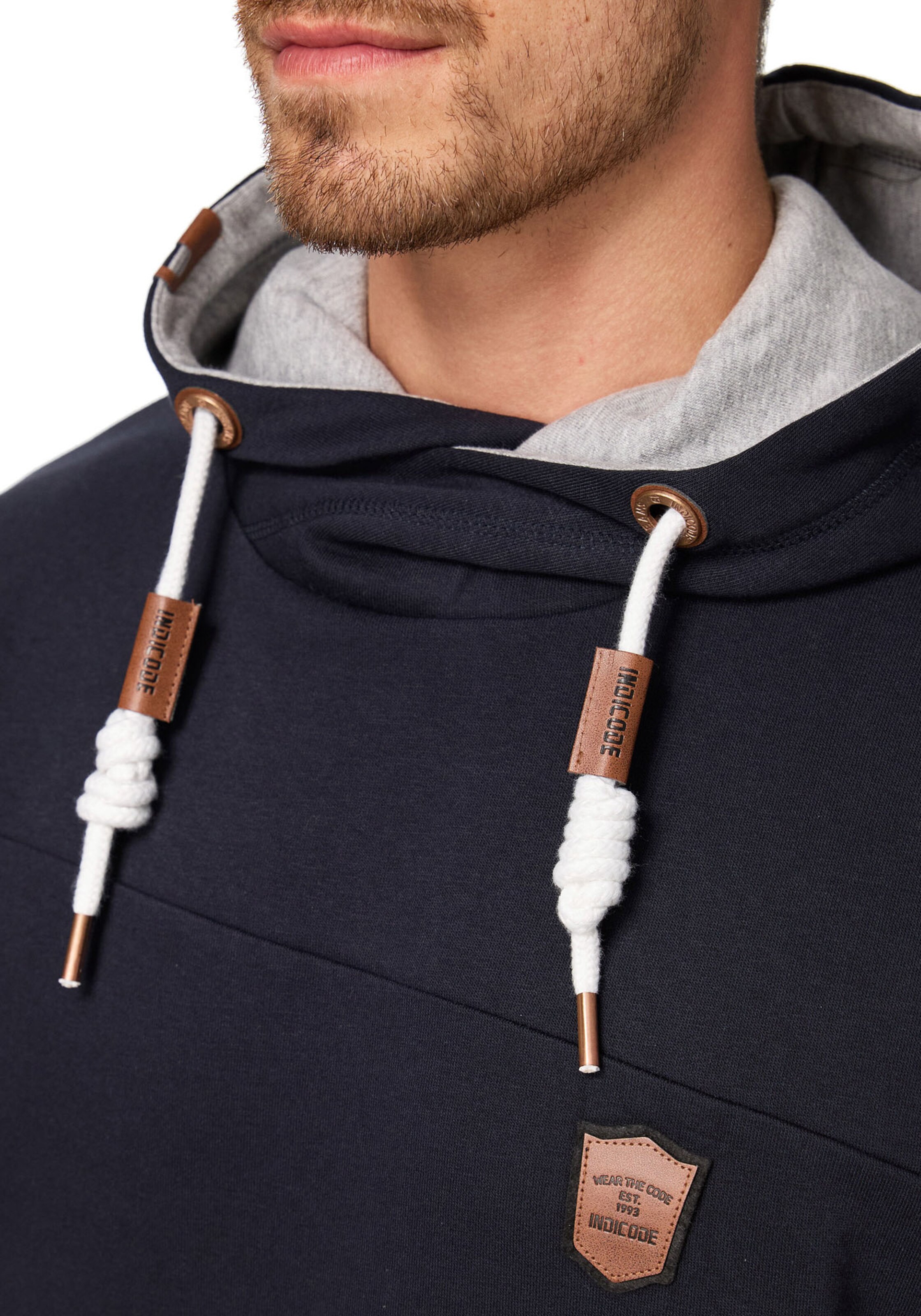 INDICODE JEANS Sweatshirt in Blue