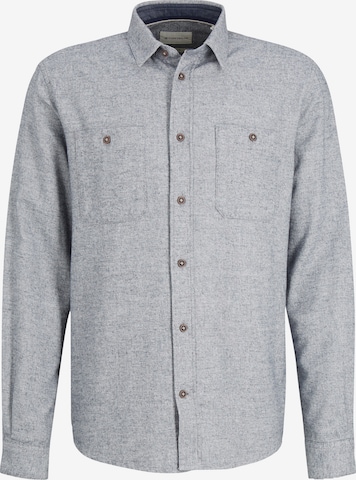 TOM TAILOR Button Up Shirt in Grey: front