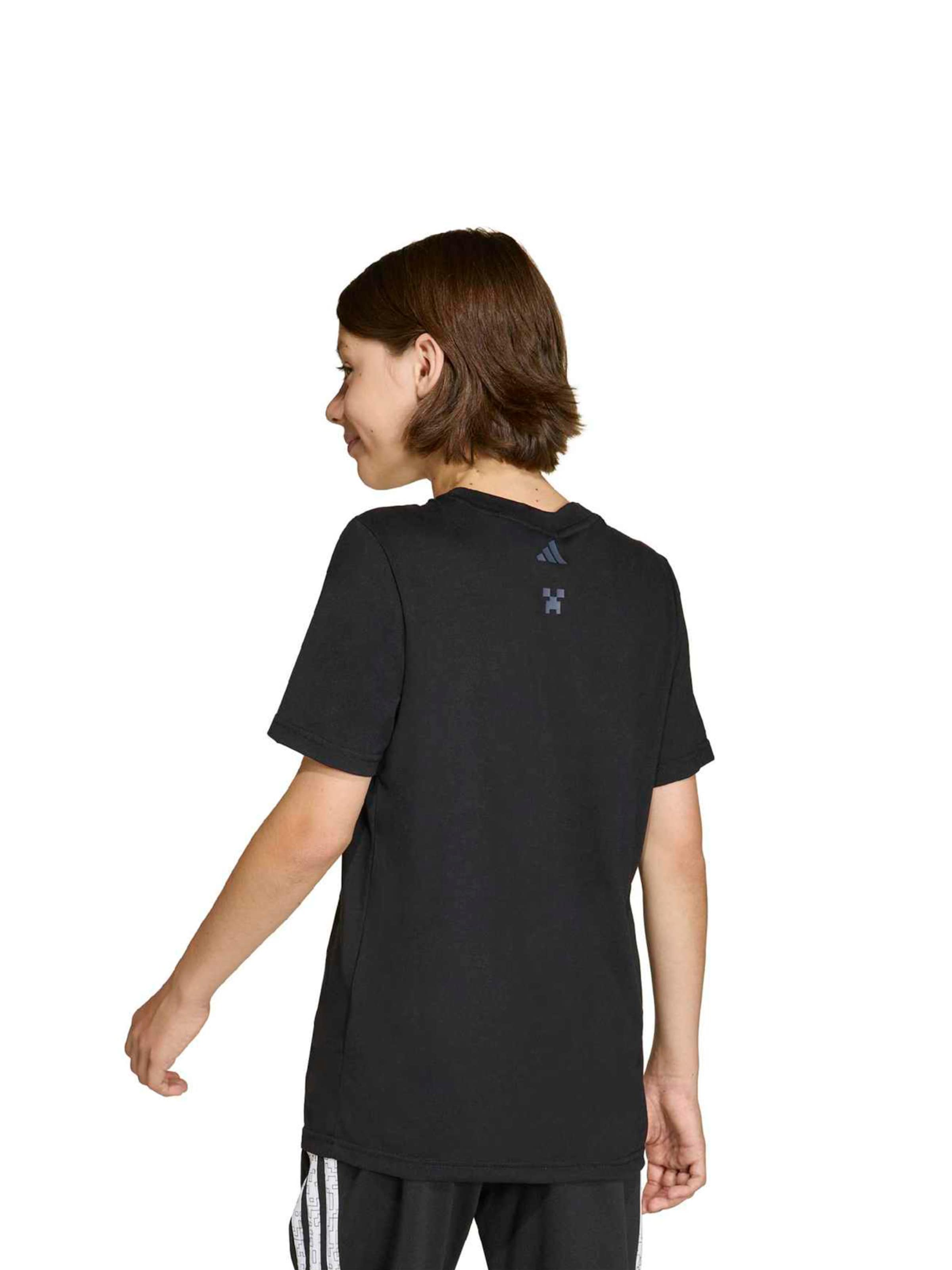 T-Shirt fonctionnel 'Minecraft' ADIDAS SPORTSWEAR en noir