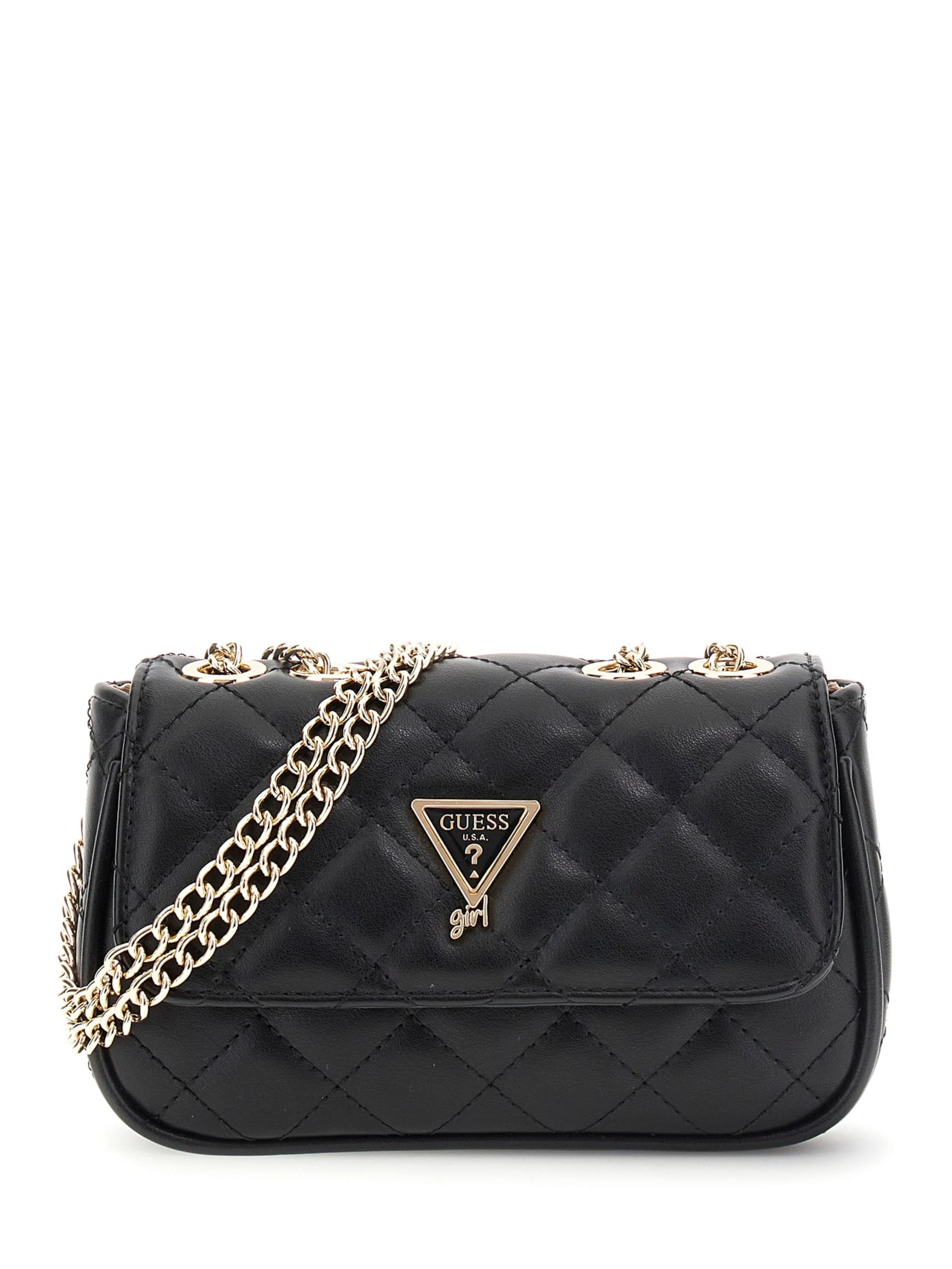 Geantă de umăr de la GUESS pe negru: față