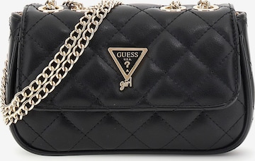 juoda GUESS Rankinė su ilgu dirželiu: priekis
