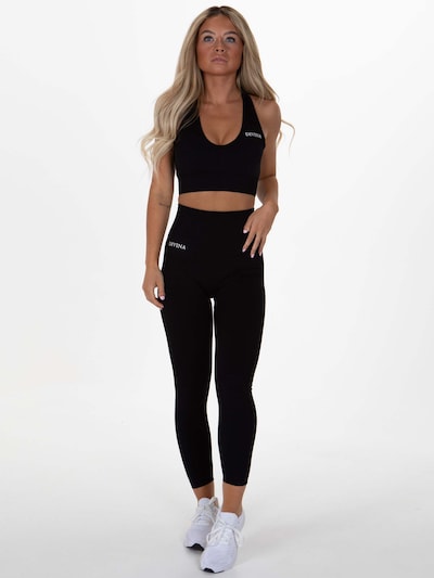 Divina Sports-BH 'Nani' i L i sort / hvid, Produktvisning