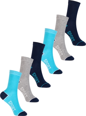 footstar Socks 'Funny Socks' in Blue: front