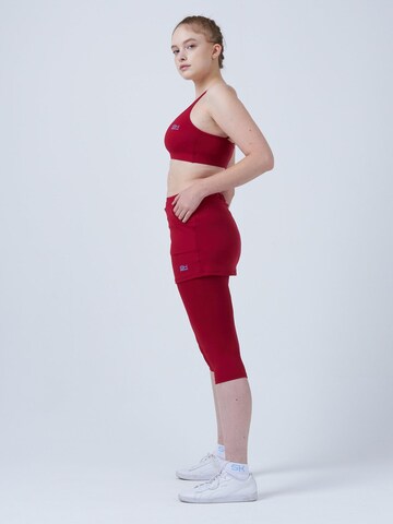 SPORTKIND Sportrok '2-in-1 Tennis Skirt with Leggings' in Rood