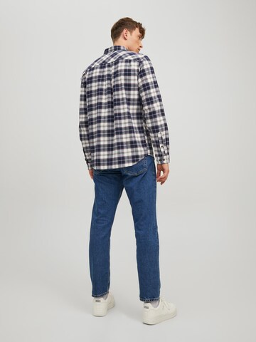 JACK & JONES Regular Fit Hemd 'Barret' in Blau