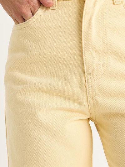 Bianco Lucci Jean en jaune pastel, Vue avec produit