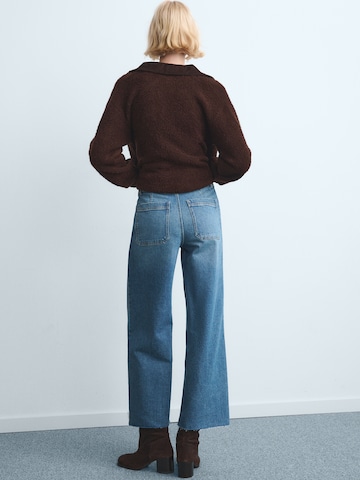 MANGO Широки крачоли Дънки 'CATHERIN' в синьо