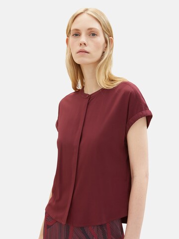TOM TAILOR Bluse in Rot