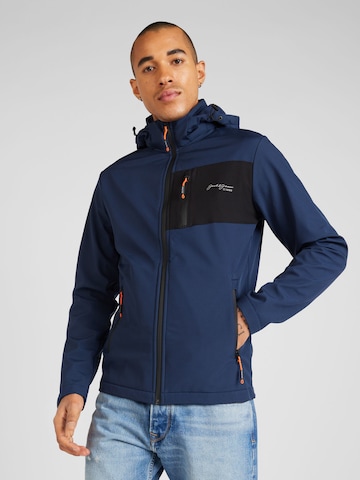 JACK & JONES Tussenjas 'Tyson' in Blauw: voorkant