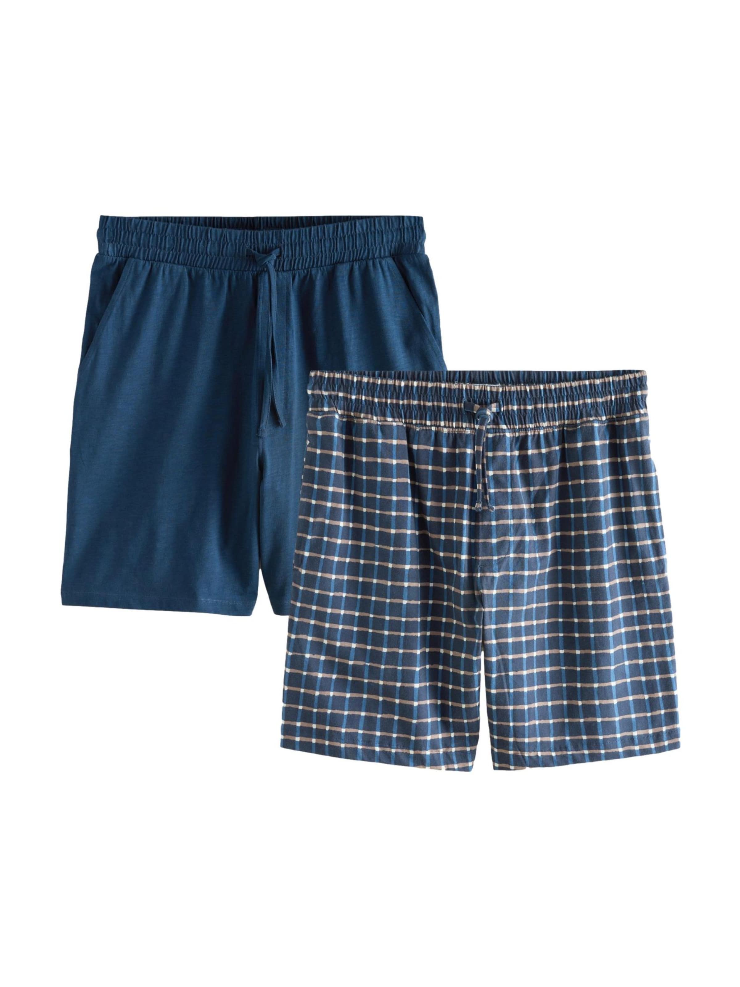 Pantaloni de pijama de la Next pe albastru: față