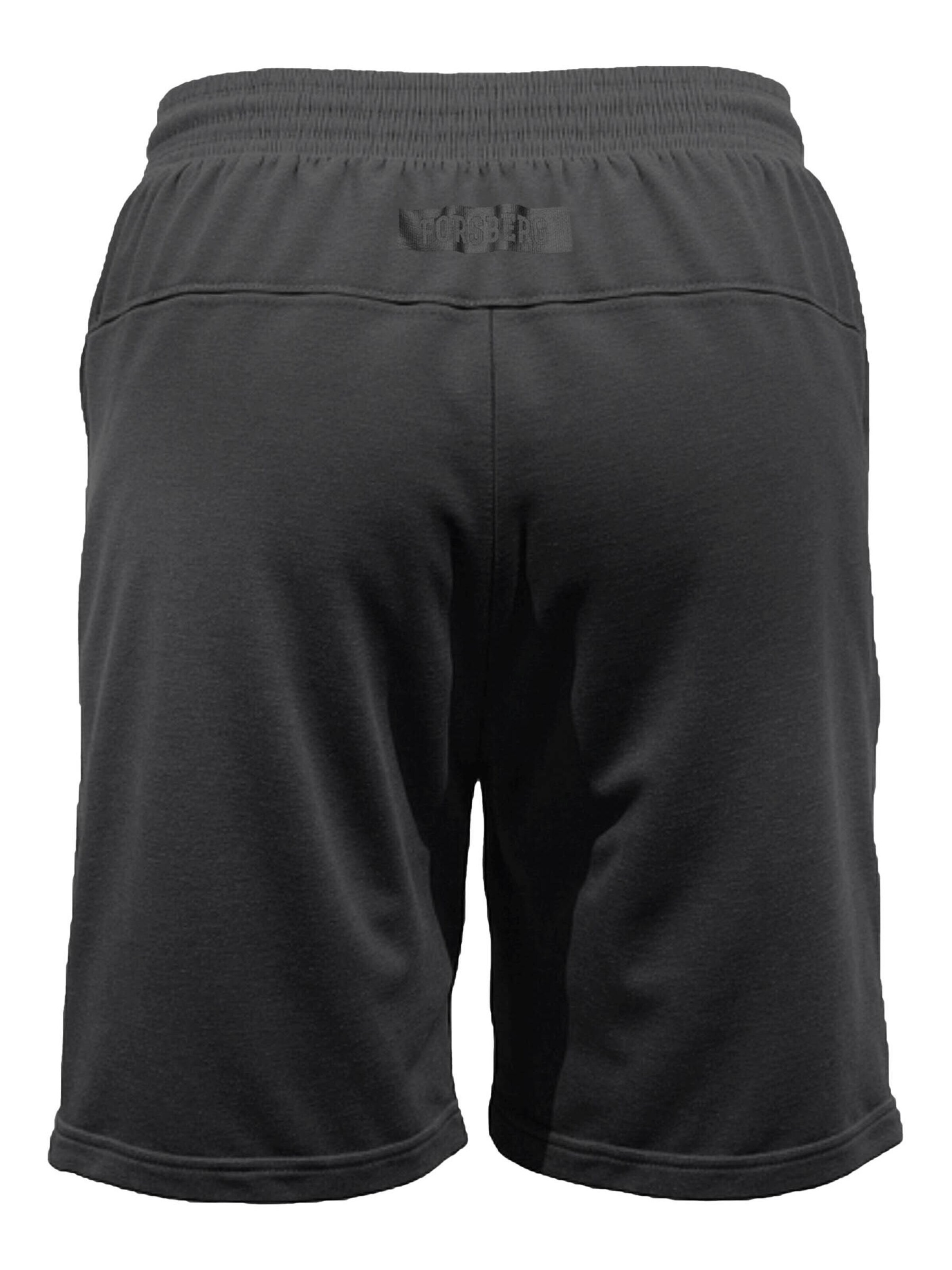 FORSBERG Regular Pants 'Jogger Shorts' in Black