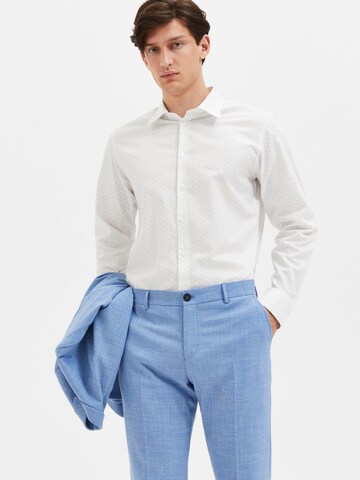 SELECTED Slim fit Overhemd 'SLHEthan' in Wit