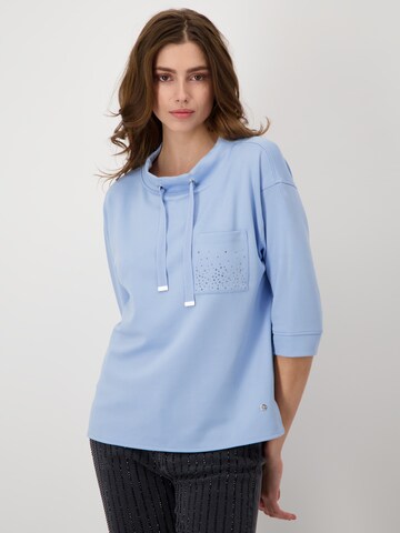 Sweat-shirt monari en bleu : devant