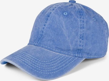 styleBREAKER Cap 'Vintage Cap in washed Optik' in Blau: Vorderseite